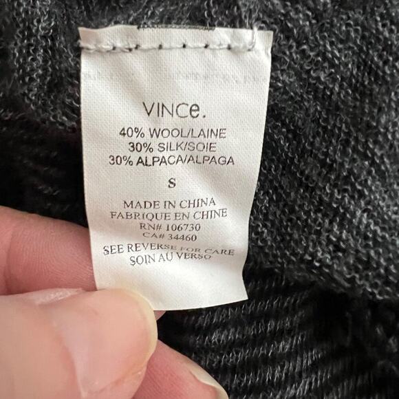 Vince BOHO Pullover Wool Blend Sheer 3/4 Dolman Sleeve Tunic Top Size S - Picture 9 of 9